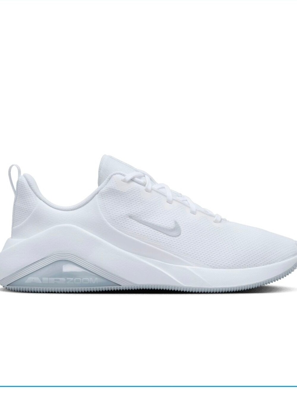 Nike Womans All-White Air Zoom Low-Profile Sneaker